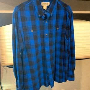 Duluth Trading Co Flannel Shirt Men's XL Trim Fit